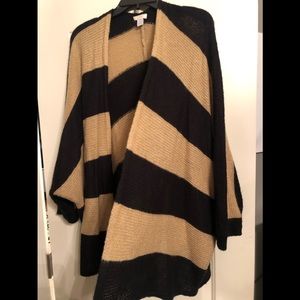 Black and gold metallic cardigan